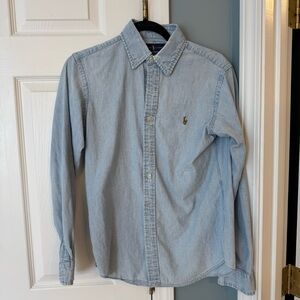 Polo by Ralph Lauren Men's Light Blue Shirt